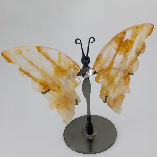 Golden Healer Quartz Butterfly