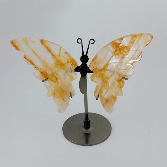 Golden Healer Quartz Butterfly