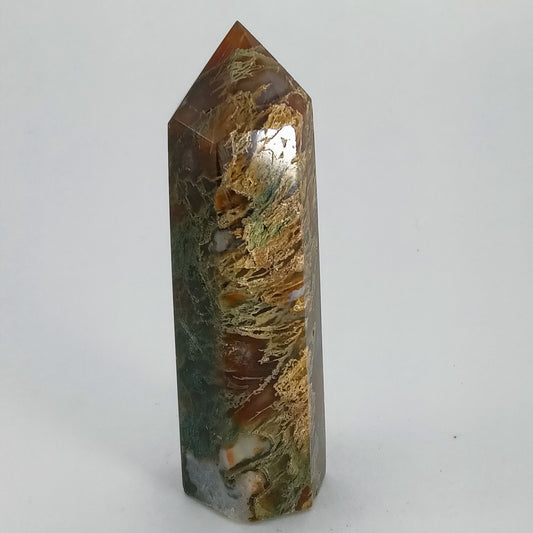 Red Moss Agate Tower