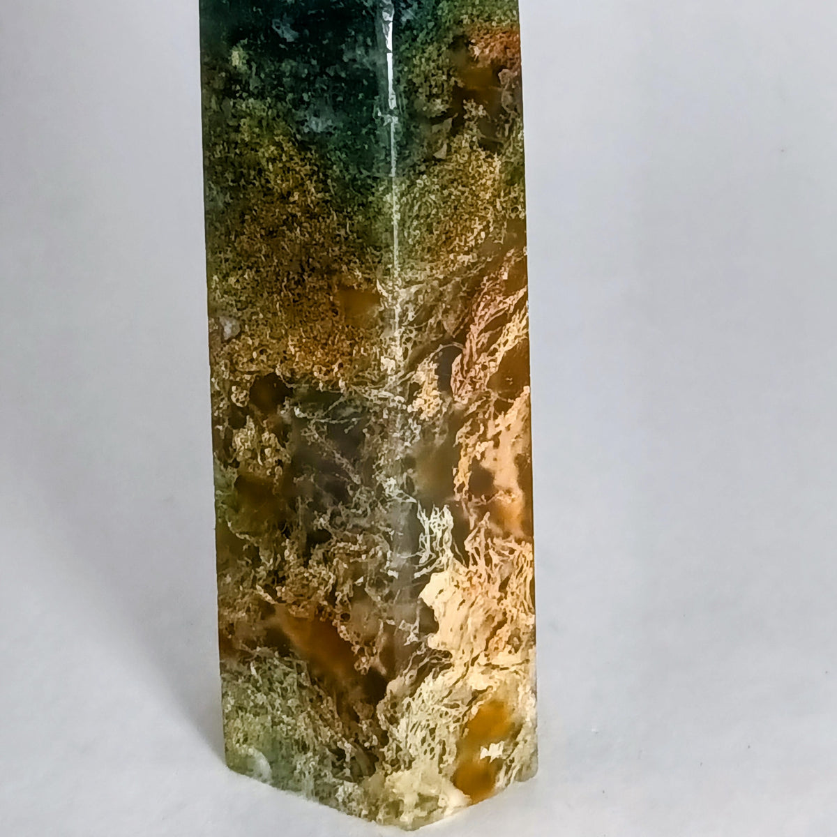 Red Moss Agate Tower