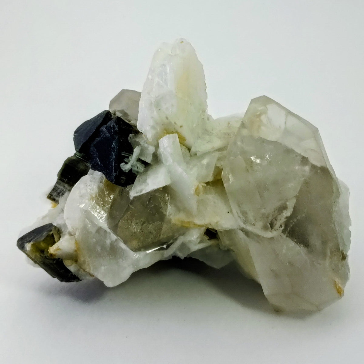 Fluorapatite, Tourmaline (Black & Green), Quartz & Cleavelandite